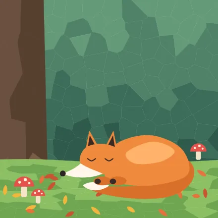 Sleepy fox