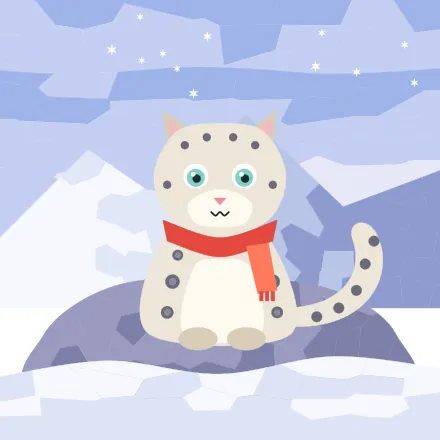 Snowy the leopard cub